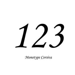 Custom 120mm Vinyl House Number