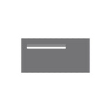 Basalt Powder-Coated Aluminium Letterbox Faceplate (600 x 300) - 340 Slot LHS