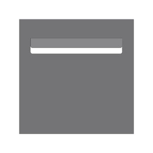 Basalt Powder-Coated Aluminium Letterbox Faceplate 300 x 300 with 240 Slot