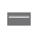 Basalt Powder-Coated Aluminium Letterbox Faceplate 390 x 220