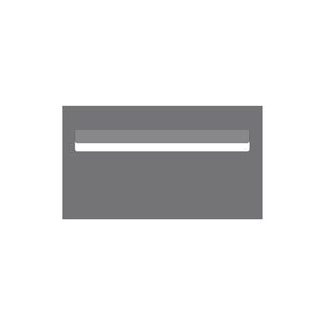 Basalt Powder-Coated Aluminium Letterbox Faceplate 390 x 220