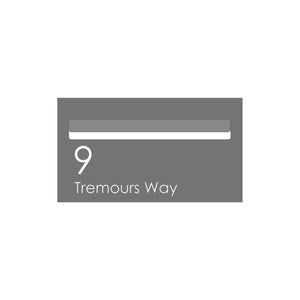 Basalt Powder-Coated Aluminium Letterbox Faceplate 390 x 220