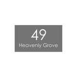 Basalt Colorbond Steel Address Sign with Vinyl Text 390 x 220