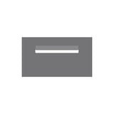 Basalt Powder-Coated Aluminium Letterbox Faceplate 390 x 220
