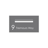 Basalt Powder-Coated Aluminium Letterbox Faceplate 390 x 220