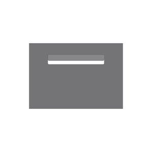 Basalt Powder-Coated Aluminium Letterbox Faceplate 400 x 280