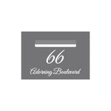 Basalt Powder-Coated Aluminium Letterbox Faceplate 400 x 280