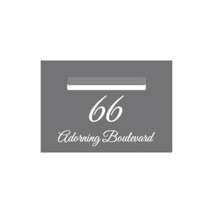 Basalt Powder-Coated Aluminium Letterbox Faceplate 400 x 280