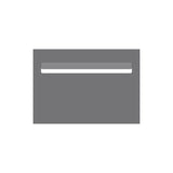 Basalt Powder-Coated Aluminium Letterbox Faceplate 400 x 280