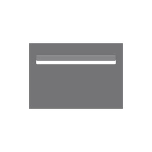 Basalt Powder-Coated Aluminium Letterbox Faceplate 400 x 280