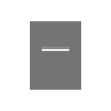 Basalt Powder-Coated Aluminium Letterbox Faceplate 450 x 600 - 240 Slot