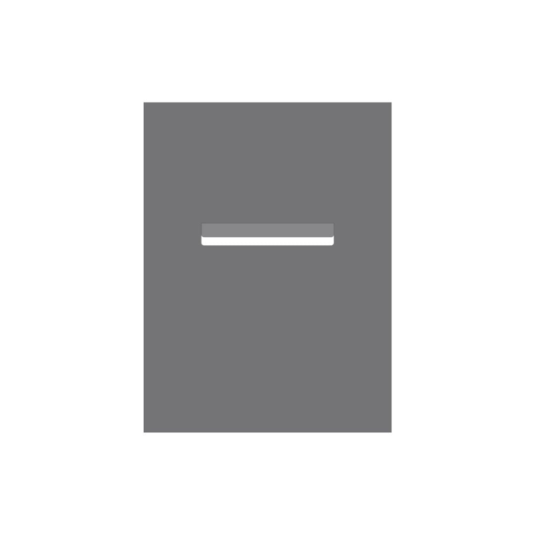 Basalt Powder-Coated Aluminium Letterbox Faceplate 450 x 600 - 240 Slot