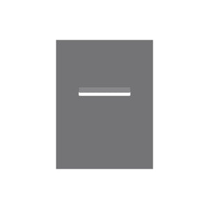 Basalt Powder-Coated Aluminium Letterbox Faceplate 450 x 600 - 240 Slot