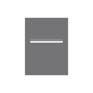 Basalt Powder-Coated Aluminium Letterbox Faceplate 450 x 600 - 340 Slot