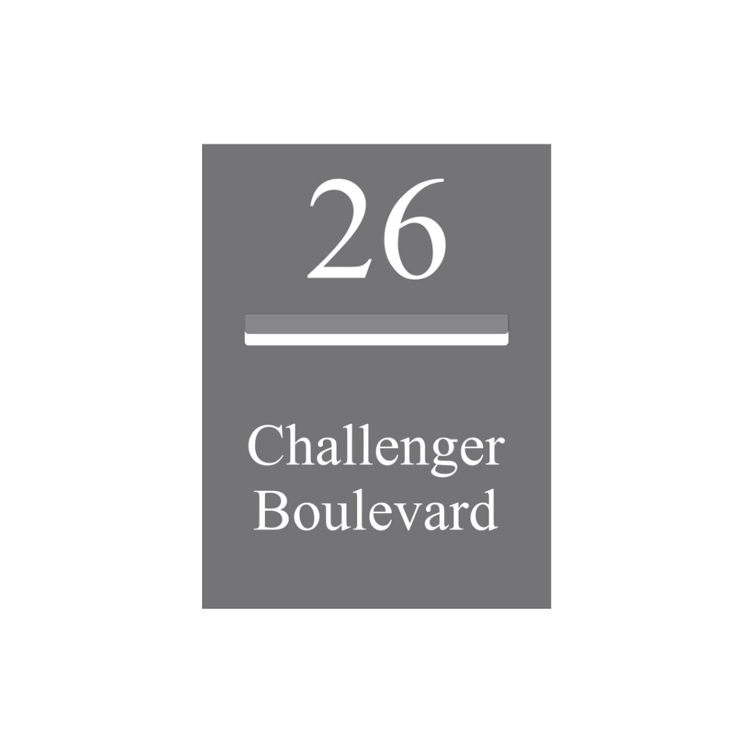 Basalt Powder-Coated Aluminium Letterbox Faceplate 450 x 600mm - 340 Slot