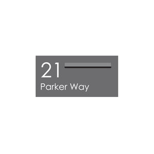 Basalt Powder-Coated Aluminium Letterbox Faceplate (600 x 300) - 340 Slot