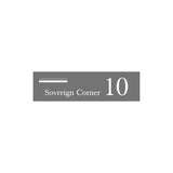 Basalt Powder-Coated Aluminium Letterbox Faceplate 900 x 250 - 240 Slot LHS