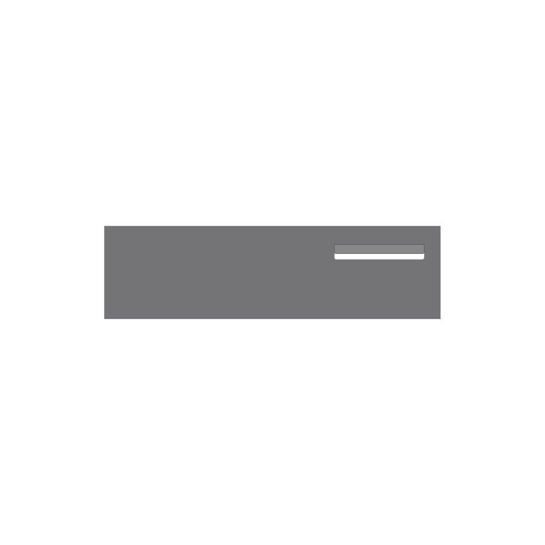 Basalt Powder-Coated Aluminium Letterbox Faceplate 900 x 250 - 240 Slot