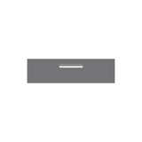 Basalt Powder-Coated Aluminium Letterbox Faceplate 900 x 250 - 240 Central Slot