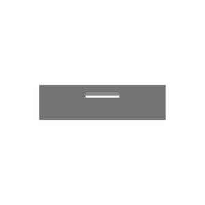 Basalt Powder-Coated Aluminium Letterbox Faceplate 900 x 250 - 240 Central Slot