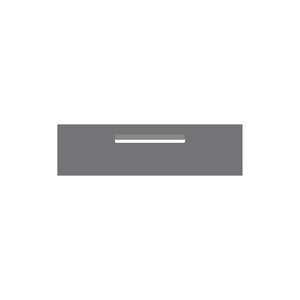 Basalt Powder-Coated Aluminium Letterbox Faceplate 900 x 250 - 340 Central Slot
