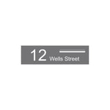 Basalt Powder-Coated Aluminium Letterbox Faceplate 900 x 250 - 340 Slot