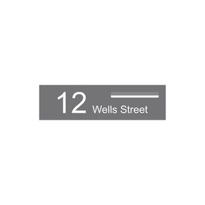 Basalt Powder-Coated Aluminium Letterbox Faceplate 900 x 250 - 340 Slot