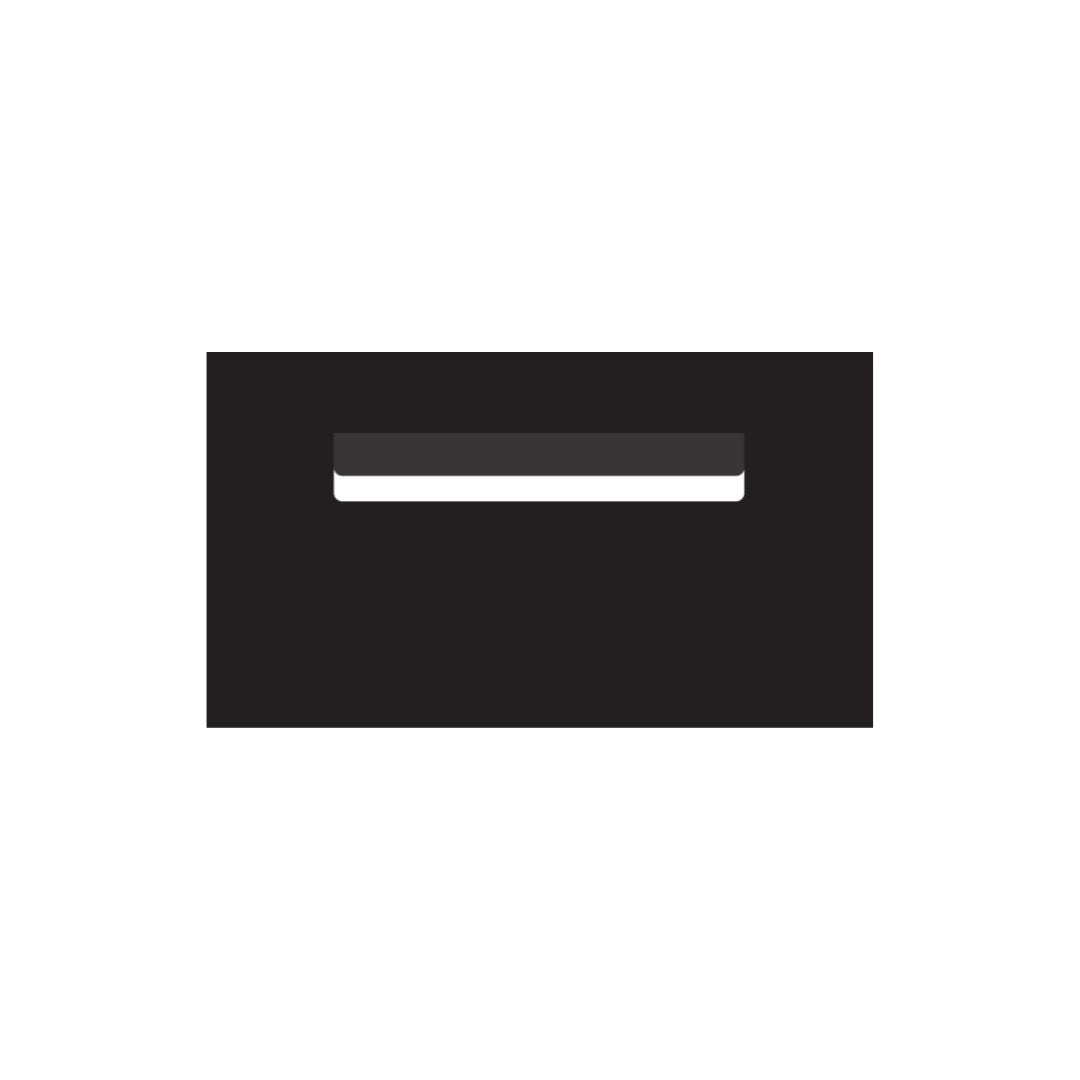 Black Powder-Coated Aluminium Letterbox Faceplate 390 x 220 - 240 Slot