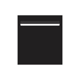 Black Powder-Coated Aluminium Letterbox Faceplate 390 x 430