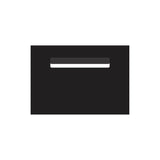 Black Powder-Coated Aluminium Letterbox Faceplate 400 x 250 - 240 Slot