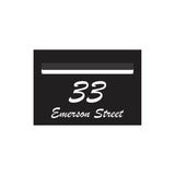 Black Powder-Coated Aluminium Letterbox Faceplate 400 x 250 - 340 Slot