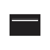 Black Powder-Coated Aluminium Letterbox Faceplate 400 x 250 - 340 Slot