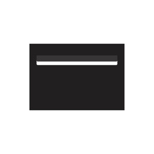 Black Powder-Coated Aluminium Letterbox Faceplate 400 x 250 - 340 Slot