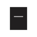 Black Powder-Coated Aluminium Letterbox Faceplate 450 x 600 - 240 Slot