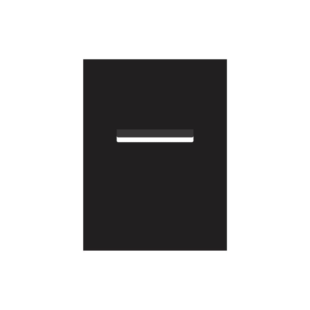 Black Powder-Coated Aluminium Letterbox Faceplate 450 x 600 - 240 Slot