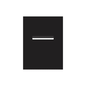 Black Powder-Coated Aluminium Letterbox Faceplate 450 x 600 - 240 Slot