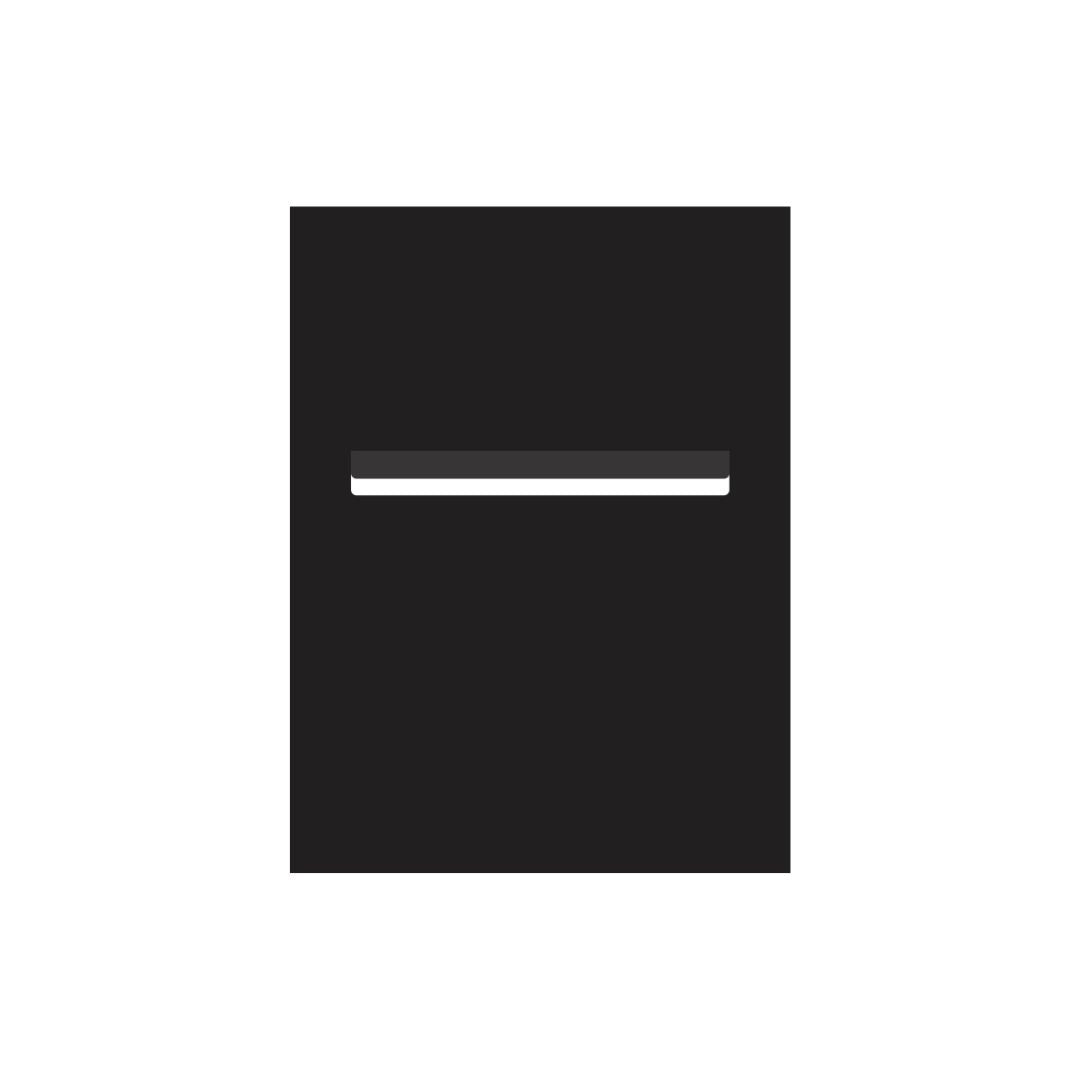 Black Powder-Coated Aluminium Letterbox Faceplate 450 x 600 - 340 Slot