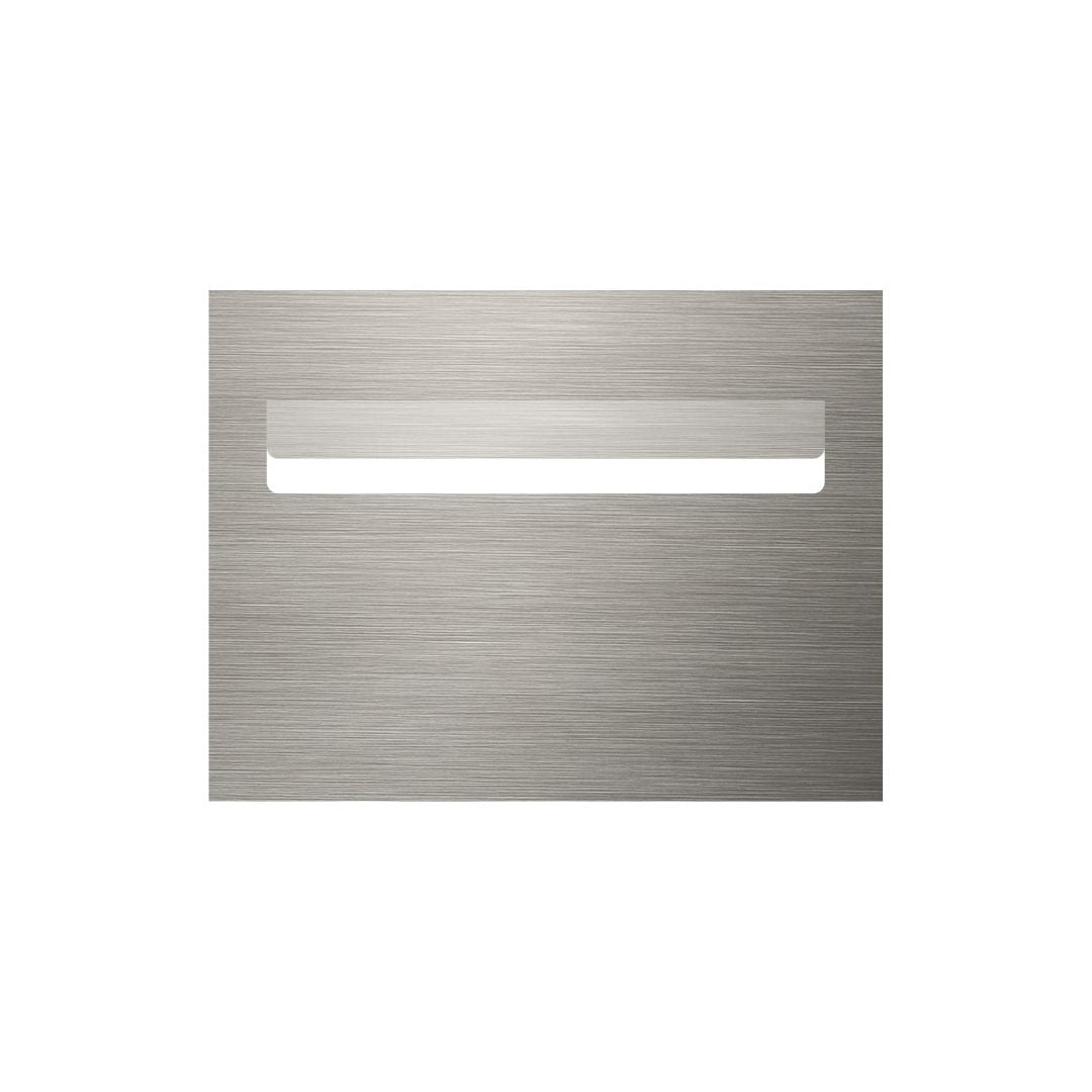 Marine Grade Brushed Stainless Steel Letterbox Faceplate 290 x 220 with 240 Slot (Laser Etched)