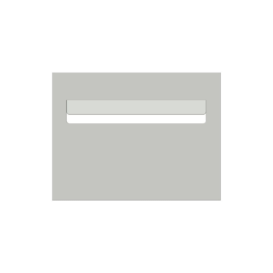 Shale Grey Powder-Coated Aluminium Letterbox Faceplate 290 x 220 with 240 Slot