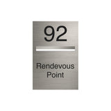 Marine Grade Brushed Stainless Steel Letterbox Faceplate 400x 600 (Laser Cut)