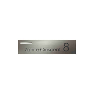 Marine Grade Brushed Stainless Steel Letterbox Faceplate 1200 x 300 (Laser Cut) - 240 Slot LHS