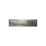 Marine Grade Brushed Stainless Steel Letterbox Faceplate 1200 x 300 (Laser Etched) - 340 LHS Slot