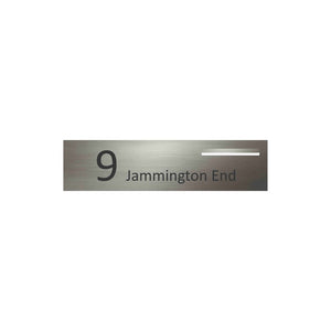 Marine Grade Brushed Stainless Steel Letterbox Faceplate 1200 x 300 (Laser Cut)