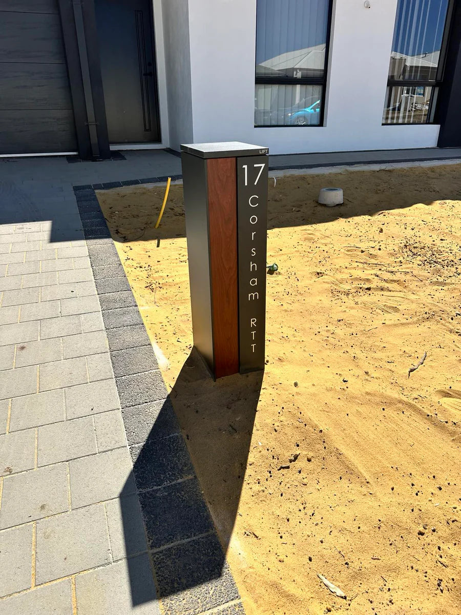 Vertical Custom Address Decal Sticker