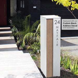 Vertical Custom Address Decal Sticker