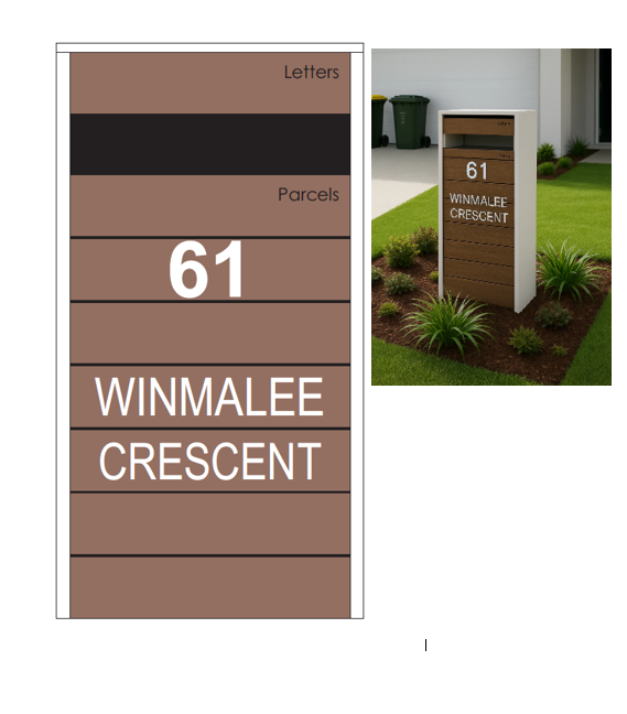 Hamilton Custom Address Decal Sticker