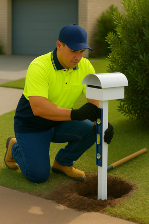 Installation Post-Mounted Letterbox