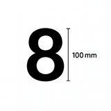 Custom 100mm Vinyl House Number