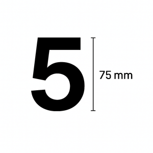 Custom 75mm Vinyl House Number