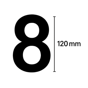 Custom 120mm Vinyl House Number